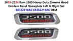 Set of 2 Chrome Hood Emblem Bezels for Ram 3500 (2019–2024)