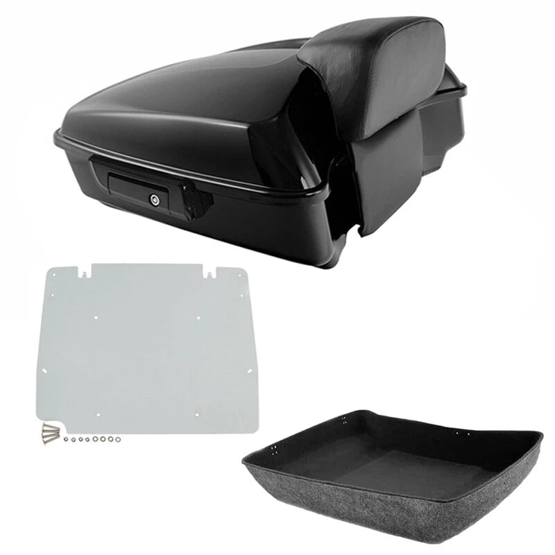 Chopped Trunk Backrest Pad Plate for Harley Touring Road King Glide (2014–2026)