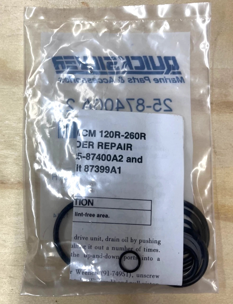 Trim Cylinder O-Ring Kit 25-87400A2 for Mercury Marine