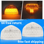Pair of 31 LED Turn Signal Lights for Peterbilt 379 359 (LED/Clear Lens)