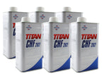 Set of 6 Fuchs TITAN CHF 202 Hydraulic Fluid 1L for Audi VW Porsche Volvo