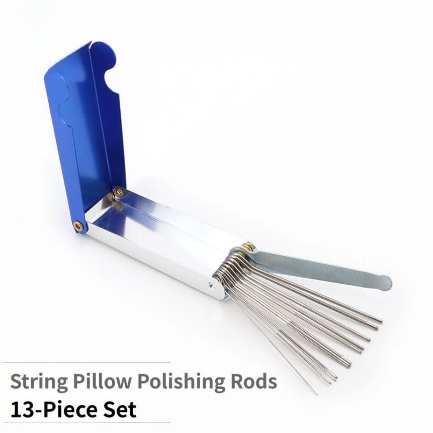 Carburetor Brush Set for Motorcycle Maintenance (Stainless, Nylon Bristles)