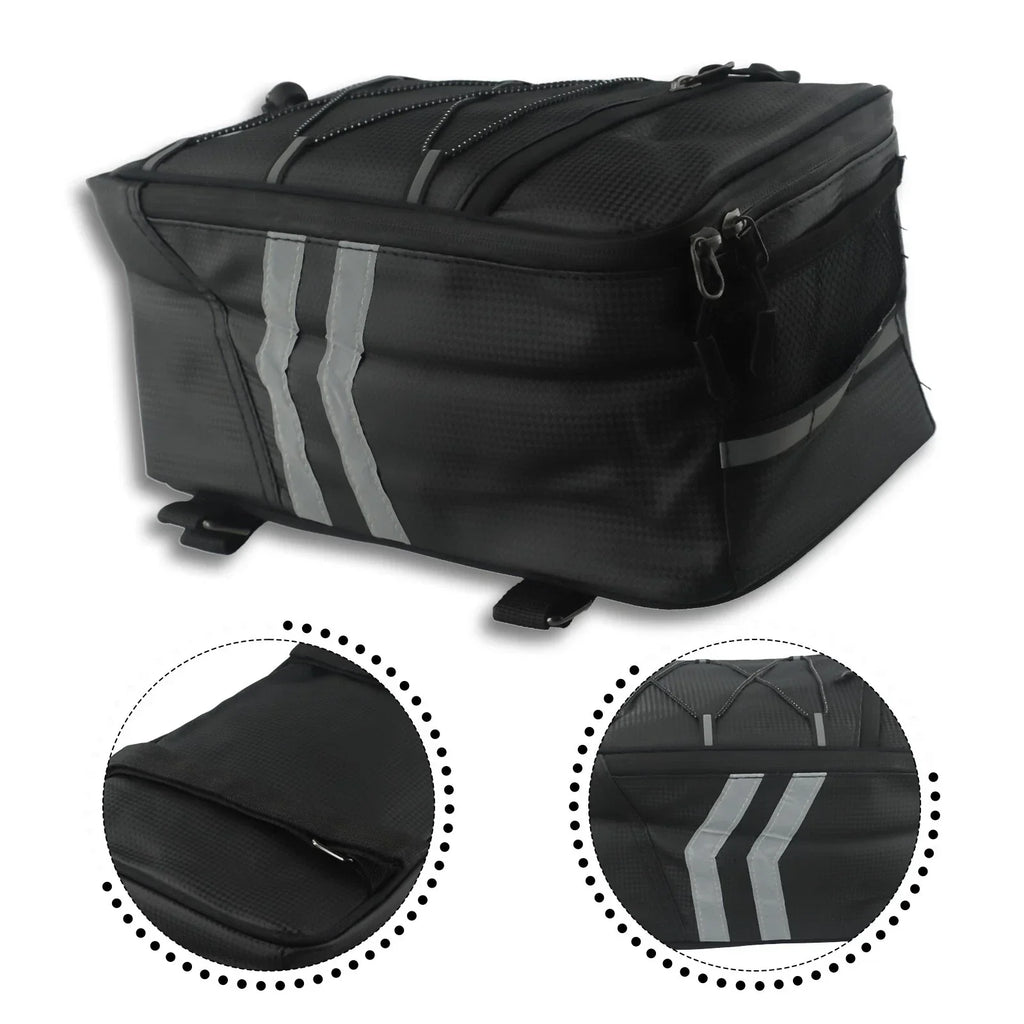 Rear Rack Bag / 8L / Waterproof Reflective for Bicycles