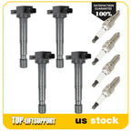 Set of 4 Ignition Coils and 4 Spark Plugs for Acura RDX (2007–2012)