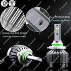 High Power Ice Blue H11 LED Conversion Kit for Headlamp Bulb Replacement (2xH9)