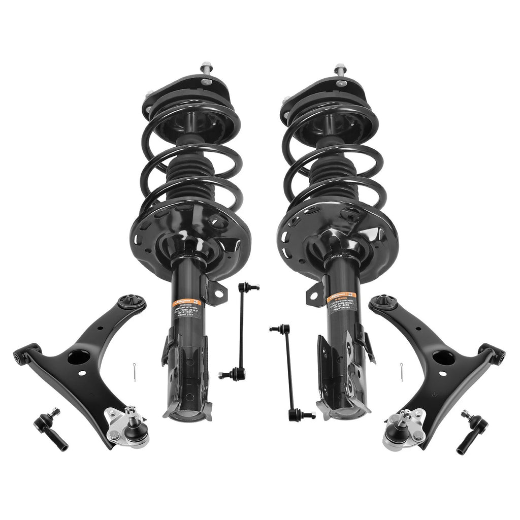 Set of 2 Front Struts + Control Arms for Toyota Corolla (2014–2019)