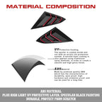 Side Air Vent Window Louver Glossy Black for Honda Civic (2016-2021)