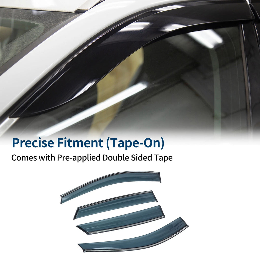 Set of 4 Window Deflectors for Hyundai Tucson (2010–2015)