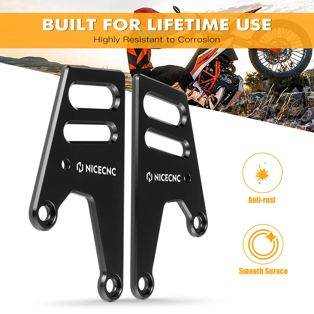Pair Billet Aluminum Heel Guards for Husqvarna 701 Enduro (2016–2023)
