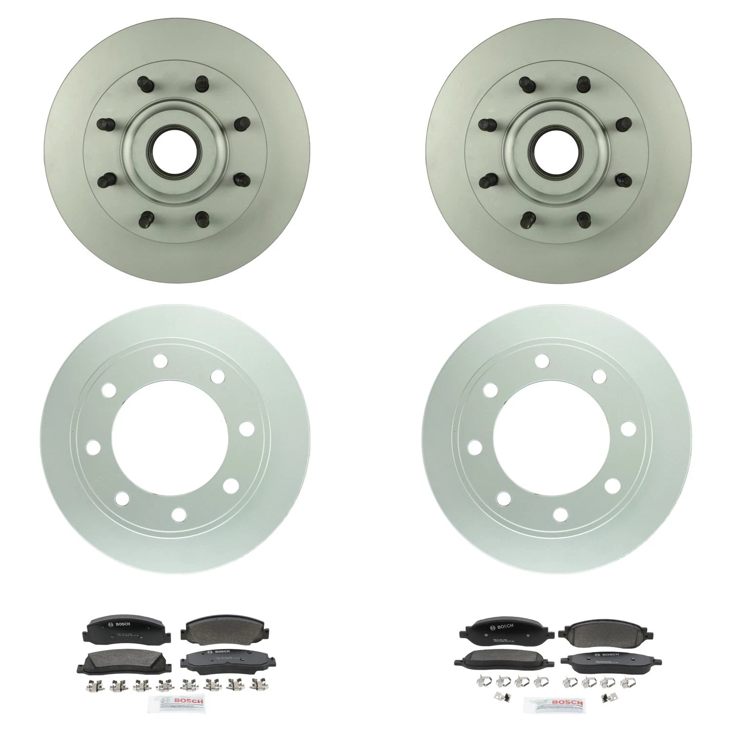 Bosch QuietCast Brake Rotor & Semi-Metallic Pad Kit for F-250 Super Duty