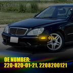 Amber LED Front Side Warning Lights for Mercedes-Benz S430 (2000–2006)