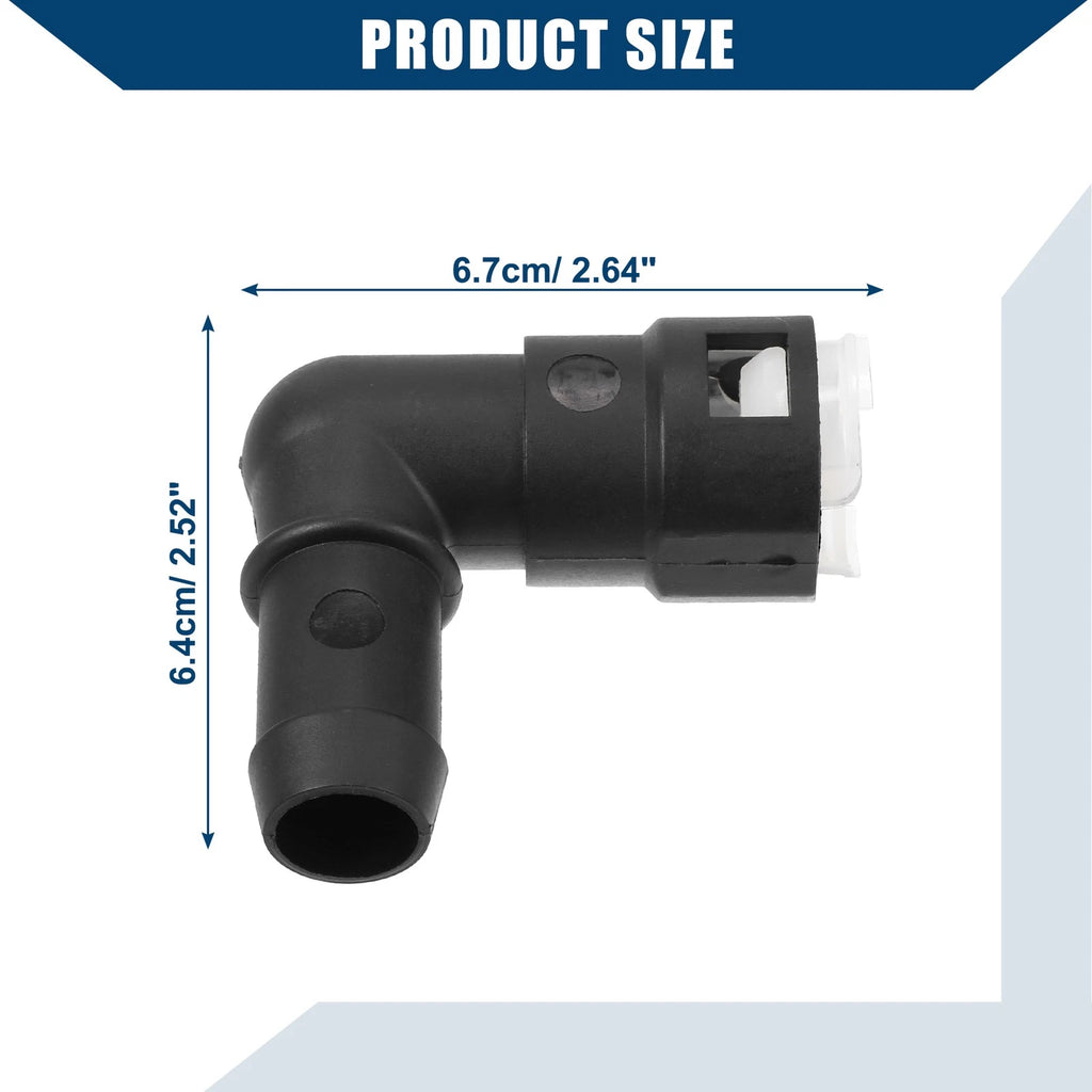 Heater Hose Connector for Buick Rainier (2004–2006) No.15119175 Plastic Black