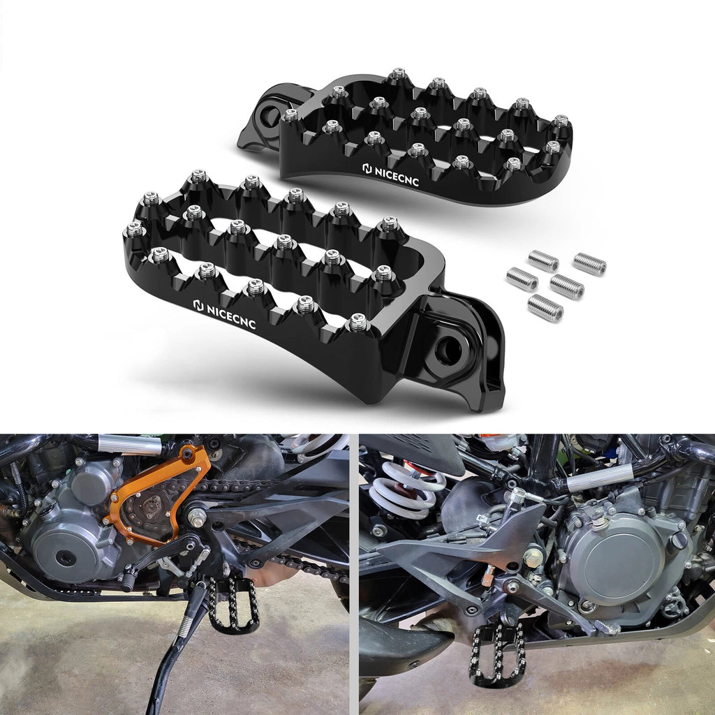 0° Wide Fat Flat Foot Pegs for KTM 390 Adventure (2020–2024)