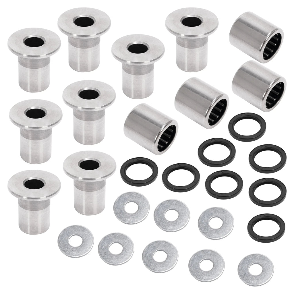 A Arm Bushing Bearing Shaft Kit for Kawasaki KFX400, Suzuki LTZ400, Z400 (2003–2009)