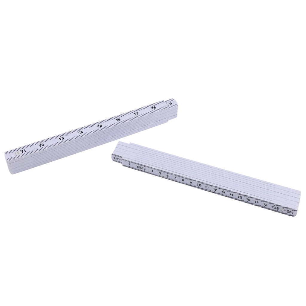 2X Measuring Tool 2 Meters Folding Ruler for Carpentry Projects