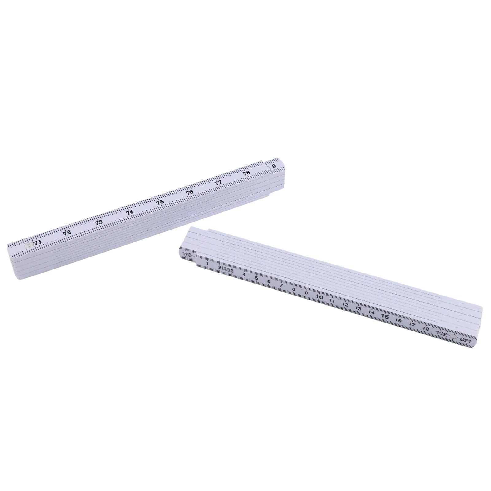 2X Measuring Tool 2 Meters Folding Ruler for Carpentry Projects
