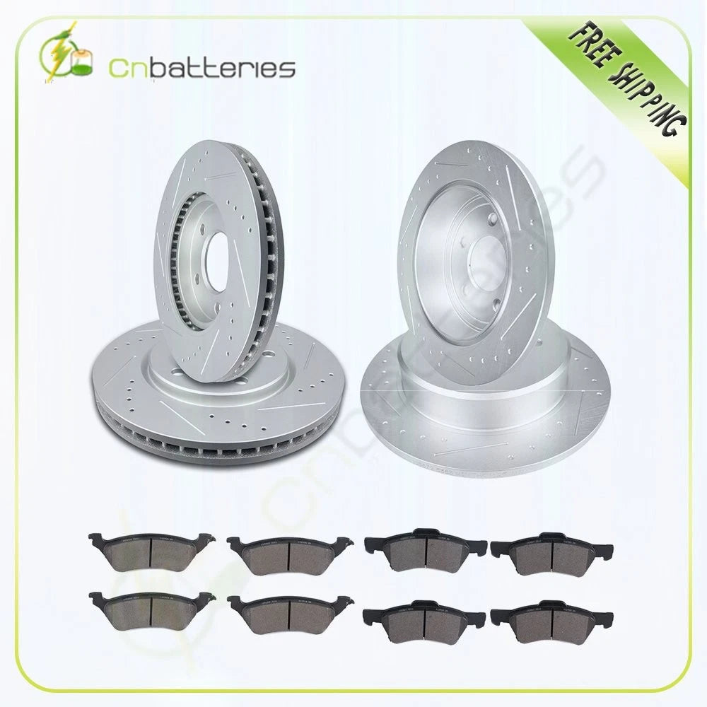 Brake Rotors & Ceramic Brake Pads Kit for Dodge Caravan