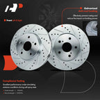 Front Drilled Brake Rotors for Toyota Camry (2002–2006) & Solara, IS250