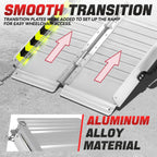 29" x 2' Aluminum Wheelchair Ramp - 880 lbs Capacity