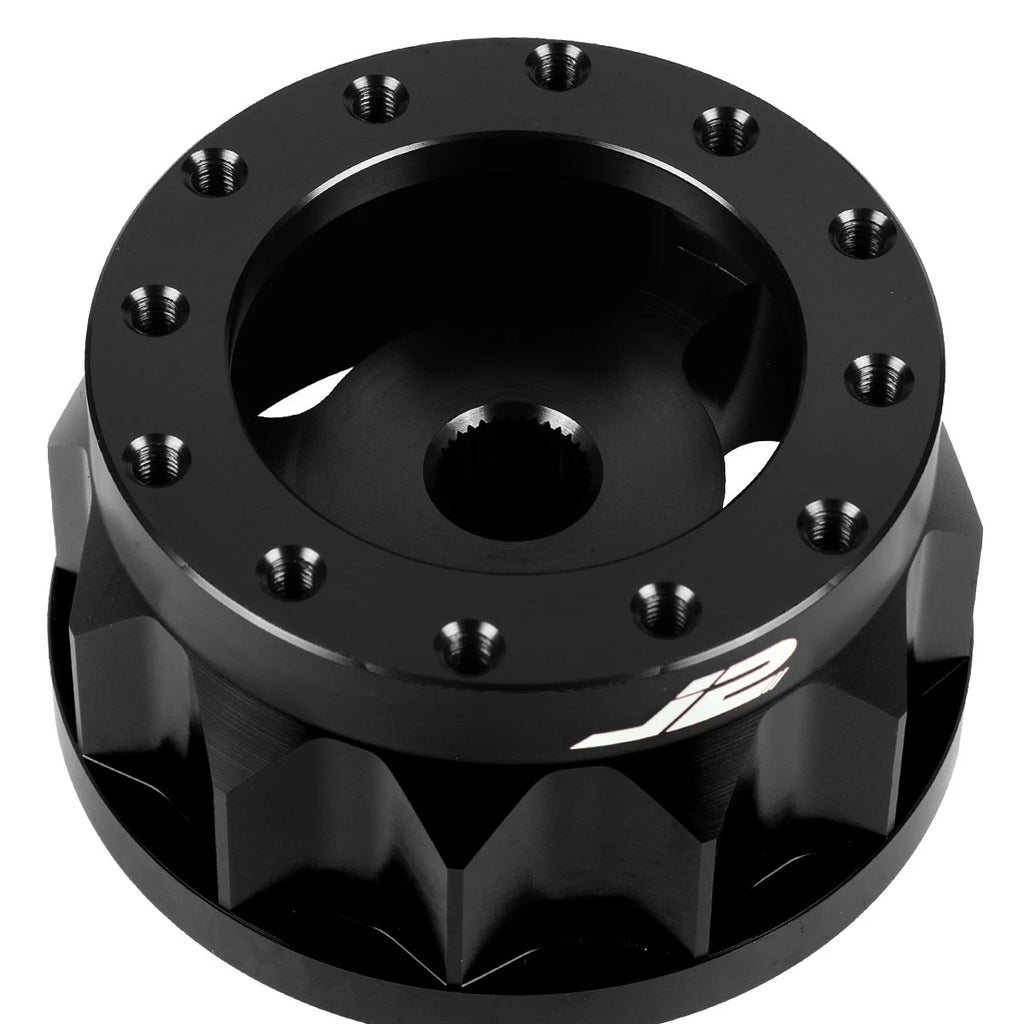 J2 2" 6-Bolt Aluminum Steering Wheel Hub Adapter for Mitsubishi (1983–2007)