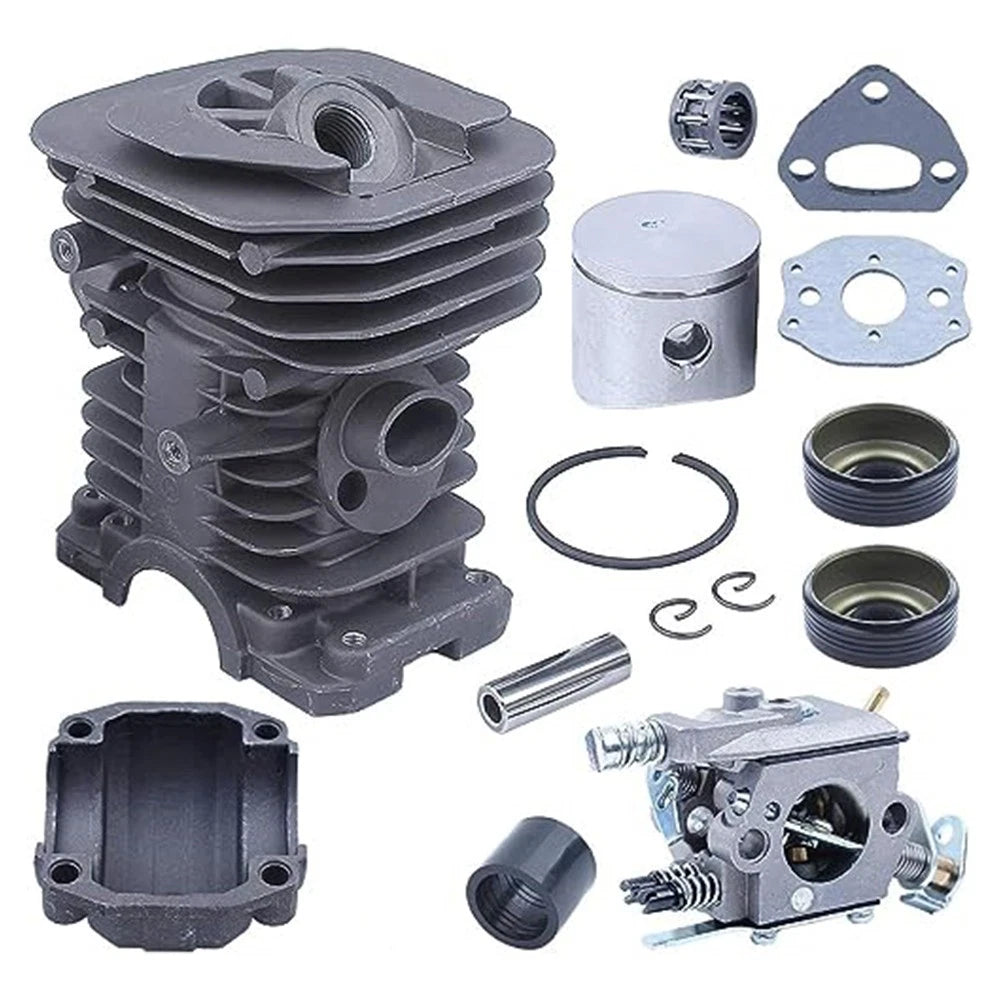 Cylinder Piston Kit with Intake Oil Seal for 136 137 Chainsaws (N/A)
