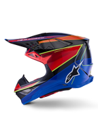 Alpinestars Supertech M10 Era Helmet for Offroad (Large, Blue Red Yellow)