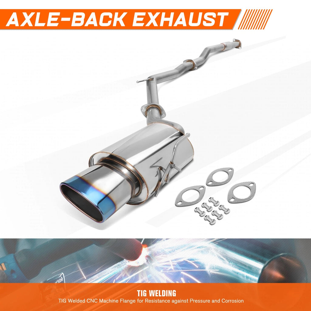 Burnt Muffler Tip Catback Exhaust System for Nissan Altima 2002–2006