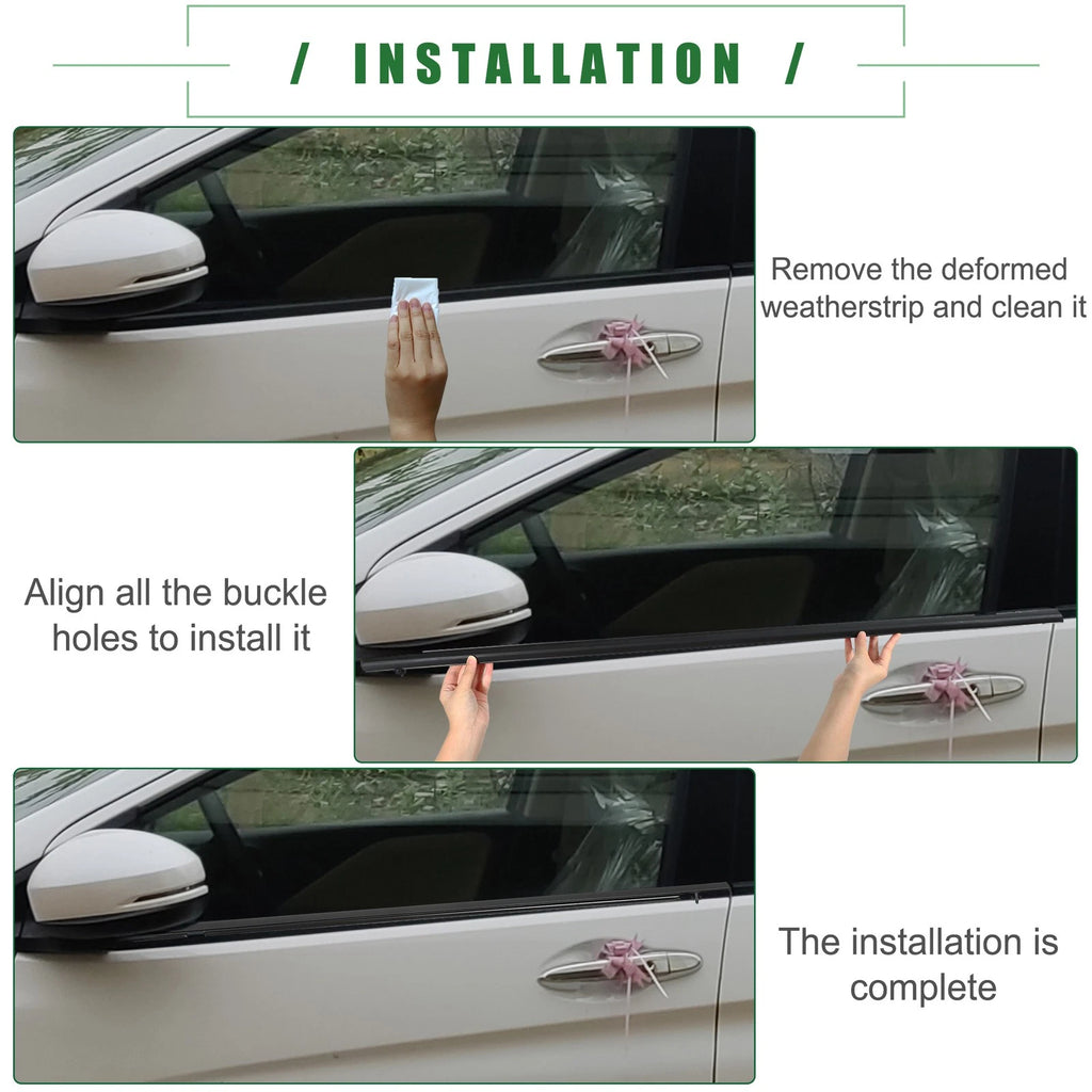 Set of 1 Weatherstrip Window Trim Seal for Honda Civic 