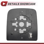 Heated Left Driver Side Tow Mirror Glass for Dodge 