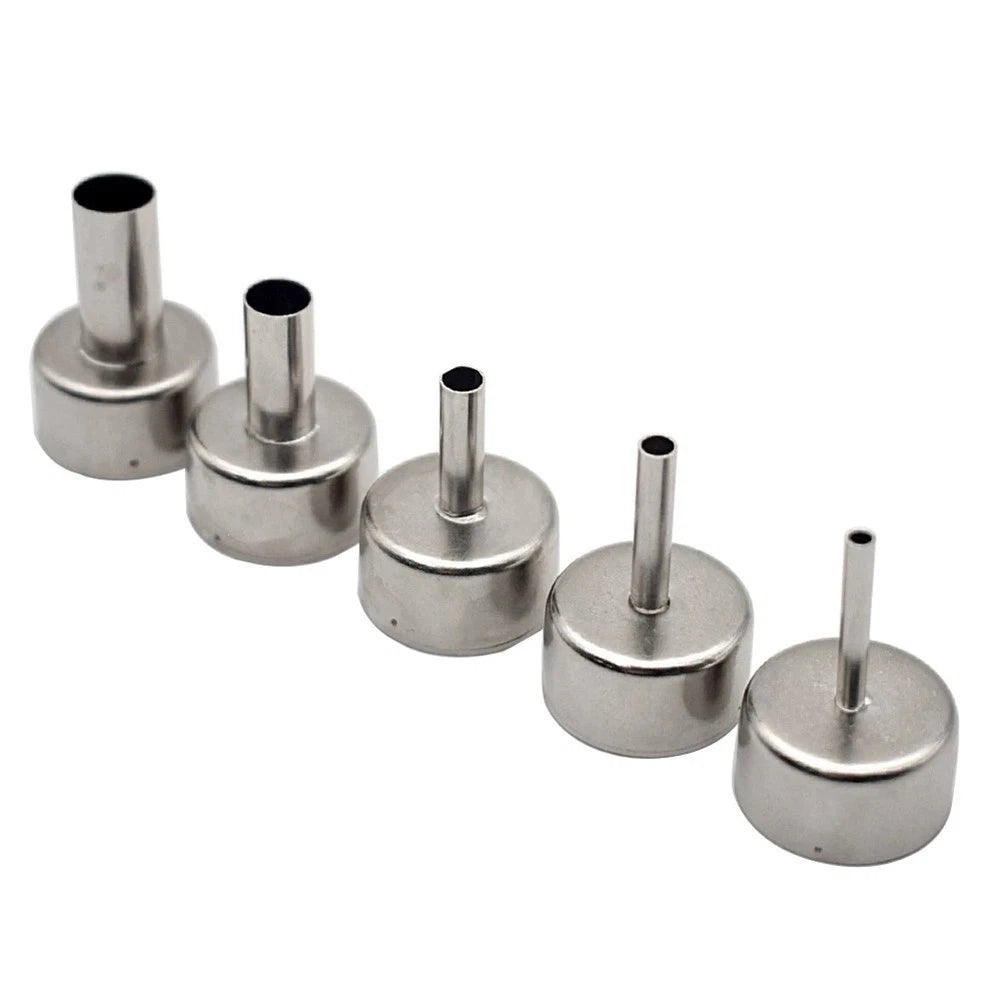 Set of 5 Nozzles for Hot Air Station Soldering (22mm, 3mm, 4mm, 5mm, 8mm, 10mm)