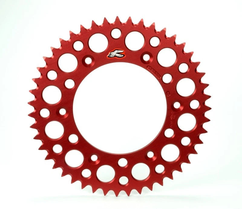 Renthal Rear Grooved Sprocket for Honda CR 125R (2000–2007) - Red 520-52P
