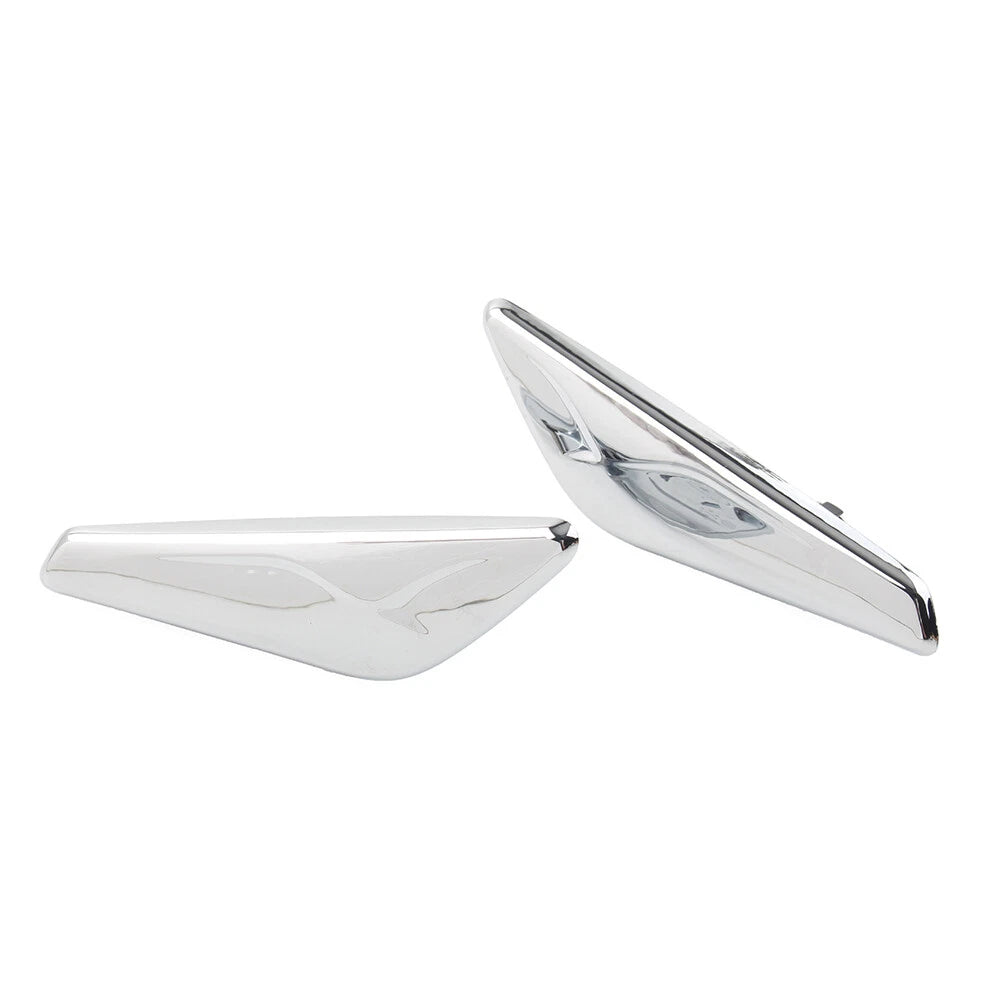 1 Pair Chrome Front Side Fender Finisher for BMW X3 F25 (2009–2017) & X4 F26 (2013–2018)
