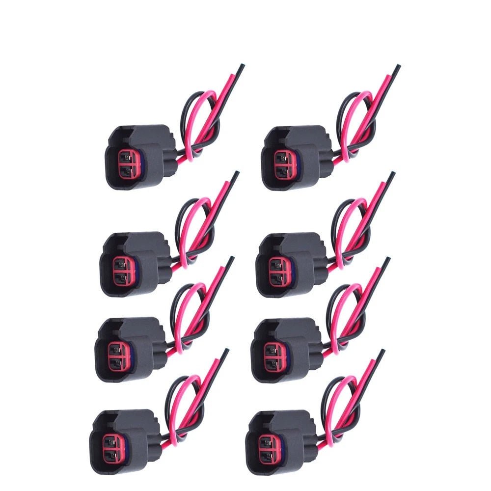 Set of 8 Wire Plug Clips for EV6 EV14 USCAR Fuel Injectors