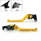 Long Brake Clutch Levers for Kawasaki Ninja 250R (2008–2012) Gold T9
