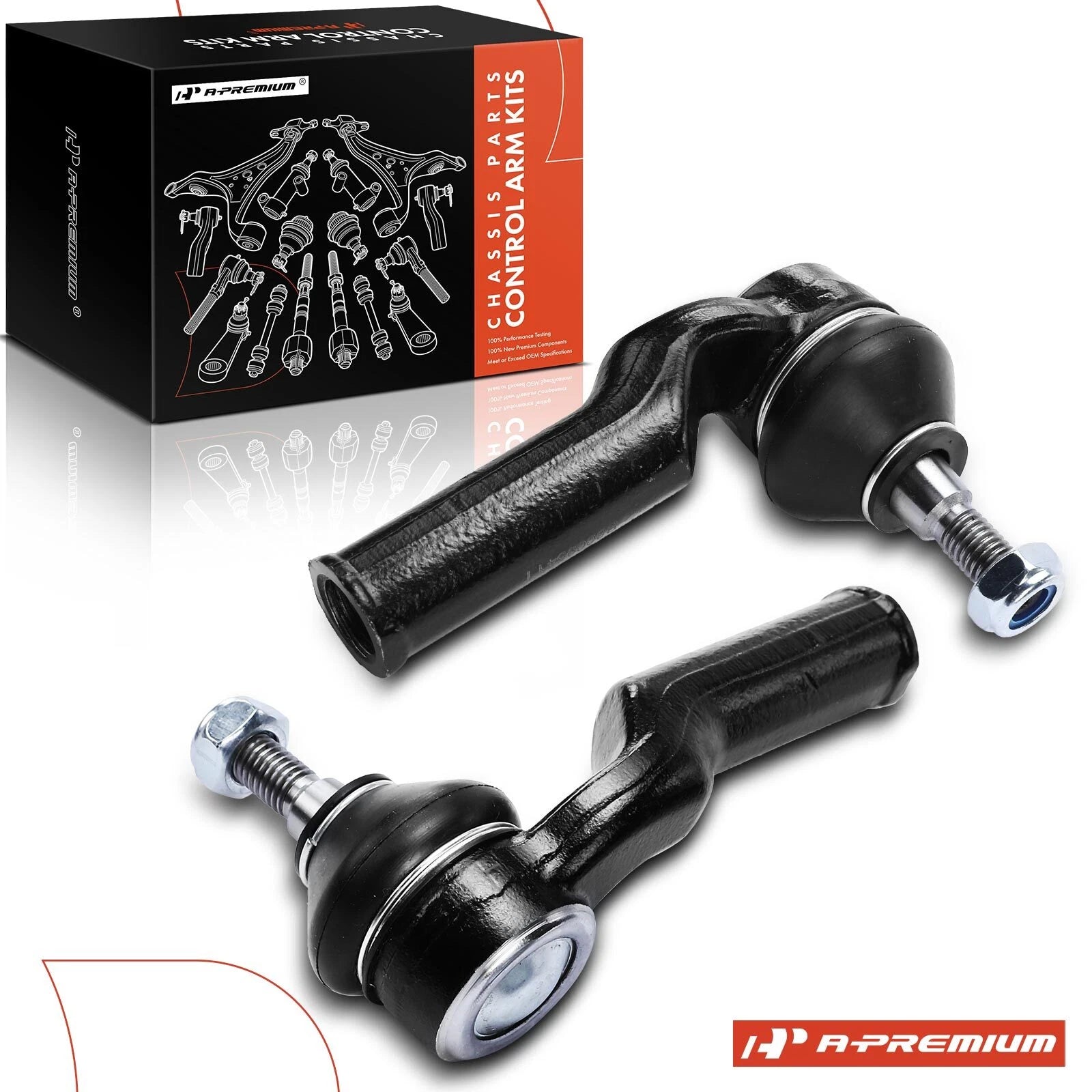 2X Outer Side Tie Rod End for Ford Escape (2013–2019)
