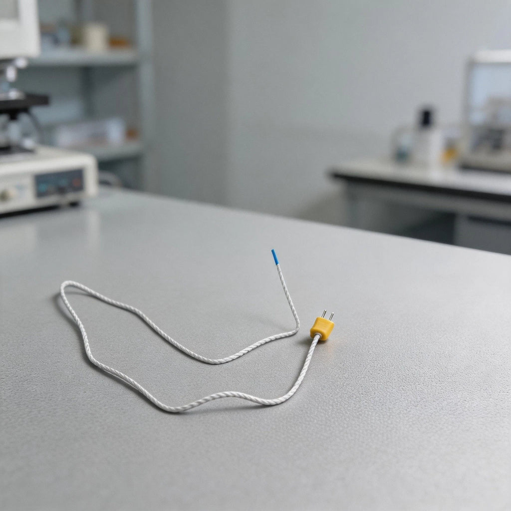 Digital Thermometer K Type Thermocouple Fiberglass Measurement Line