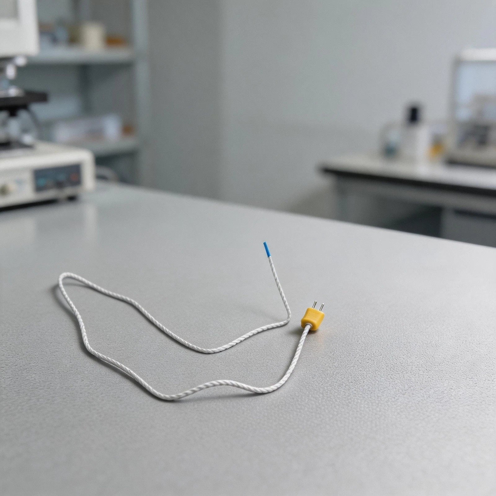 Digital Thermometer K Type Thermocouple Fiberglass Measurement Line