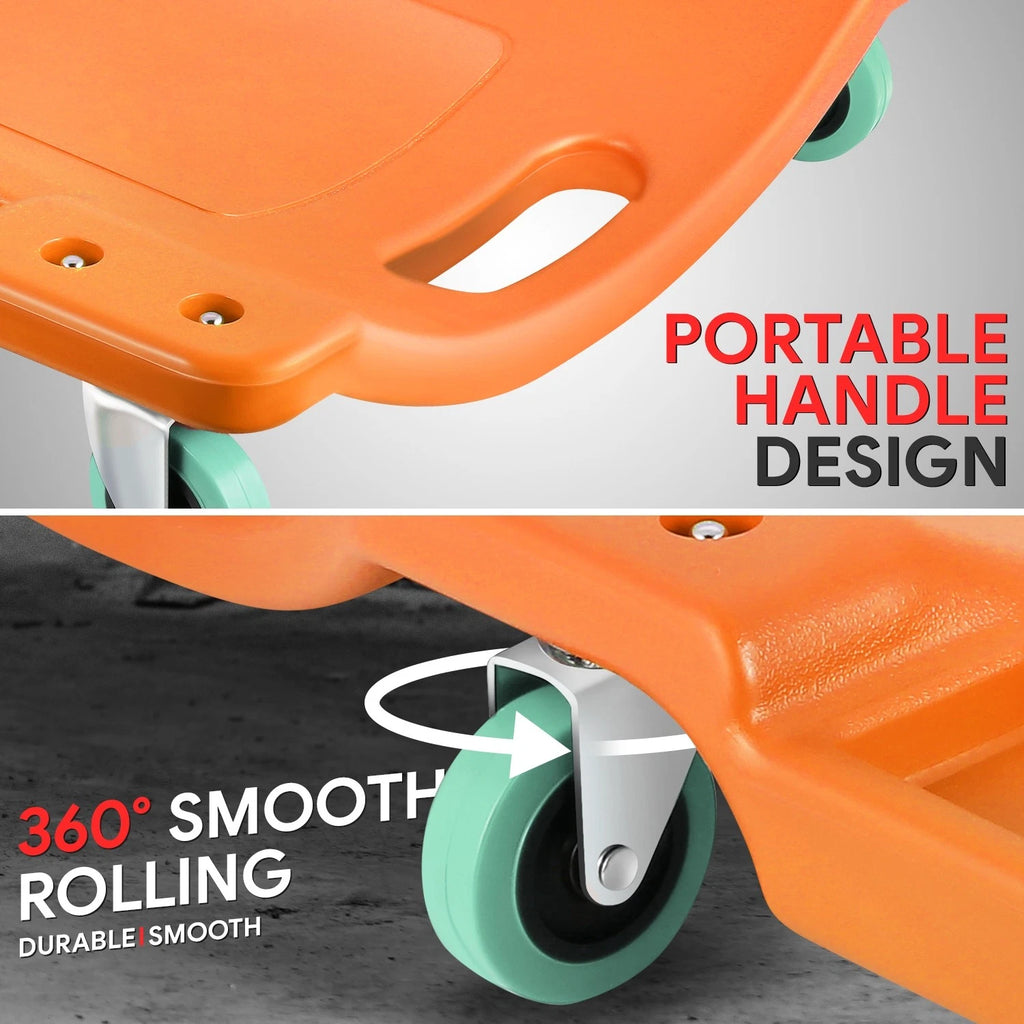 40" Ergonomic HDPE Automotive Creeper for Universal Use (200Lbs Capacity)