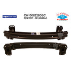 Replacement Steel Front Bumper Impact Bar w/Tow w/o Adaptive Cruise Control