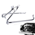 Chrome Saddlebag Support Brackets for Harley Road King Road Glide (2009–2013)