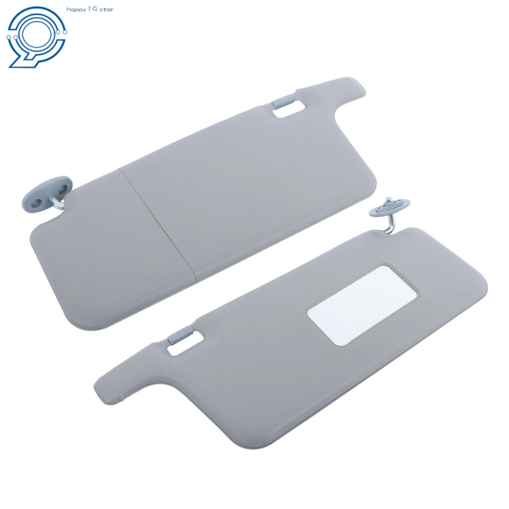 Set of 2 Sun Visors for Honda Civic (1996–2001) Gray with Mirror