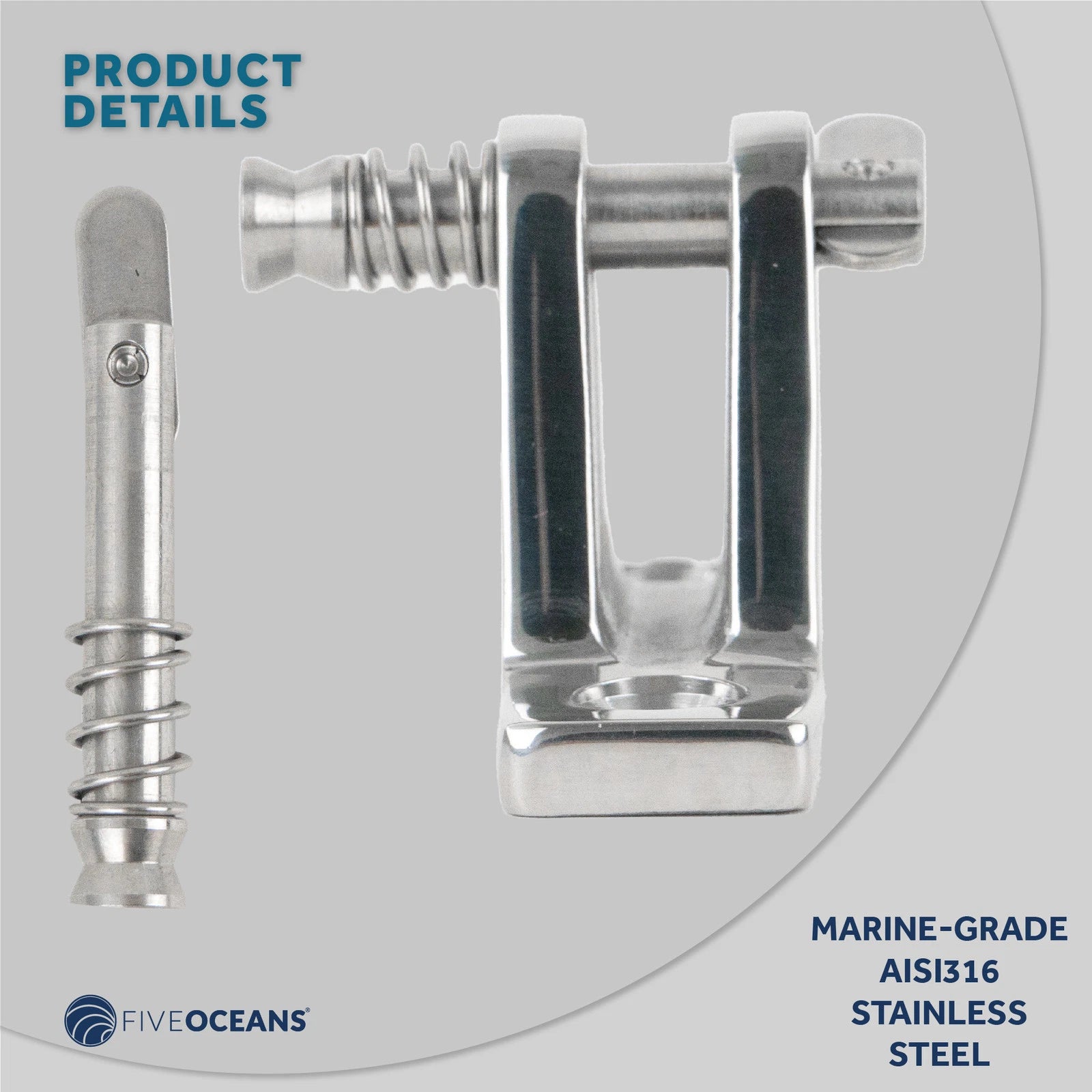 2X 90 Degree Deck Hinge w/Removable Pin for Bimini Top (Stainless Steel)