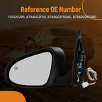 Left Side Mirror for Toyota Corolla (2014–2019) 8794002F51C0, Signal, Power, Black