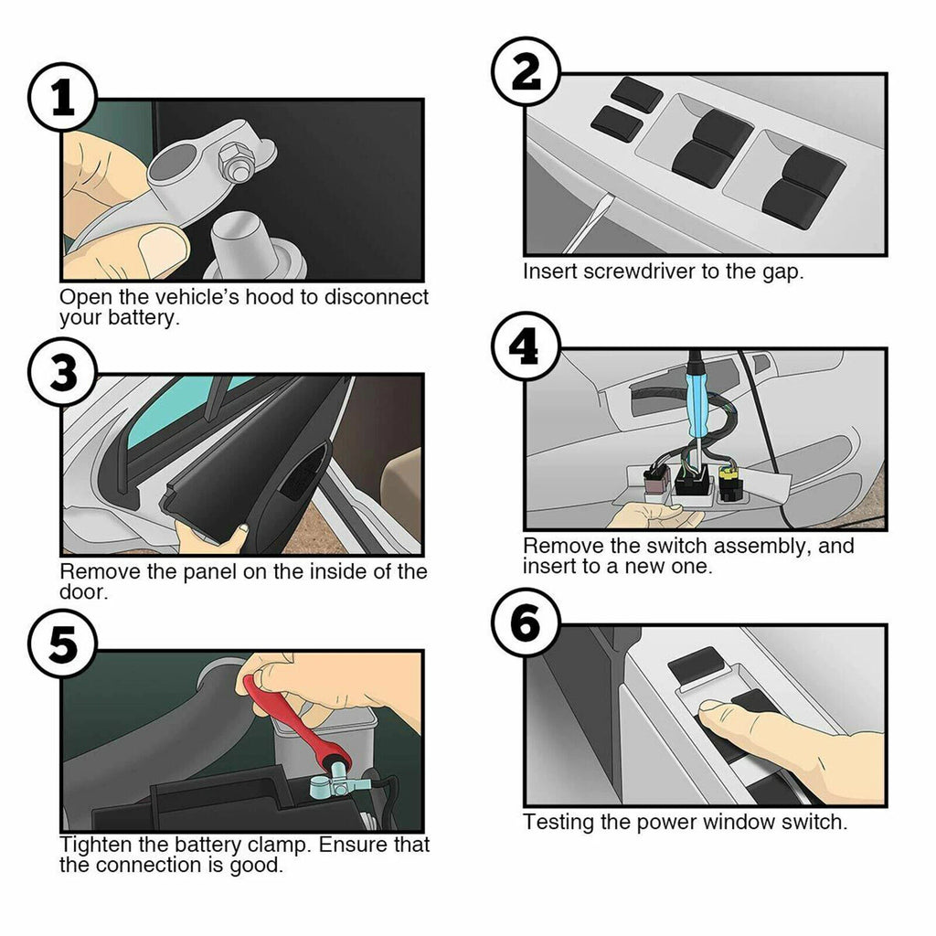 Electric Power Master Control Window Switch for Honda Accord (2008–2012) 35750-TB0-H01