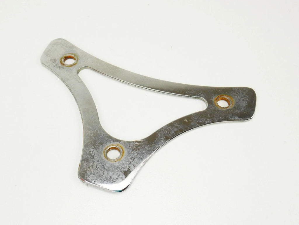 Chrome Sissy Bar Backrest Pad Mount Flat Plate for Harley Touring FLHR