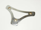Chrome Sissy Bar Backrest Pad Mount Flat Plate for Harley Touring FLHR
