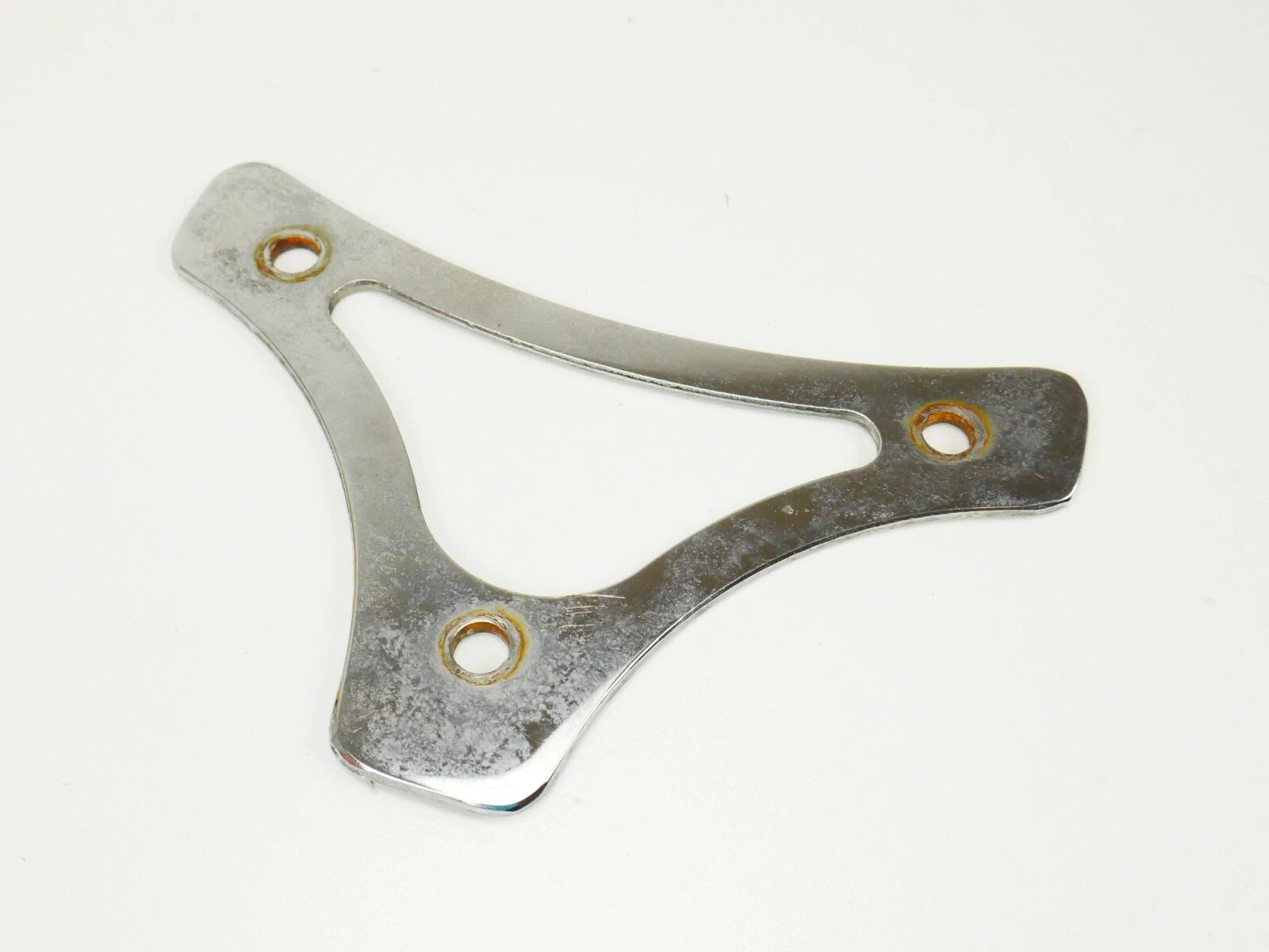 Chrome Sissy Bar Backrest Pad Mount Flat Plate for Harley Touring FLHR