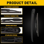 Rear Wiper Arm & Blade Set for Hyundai Tucson (2005–2009)