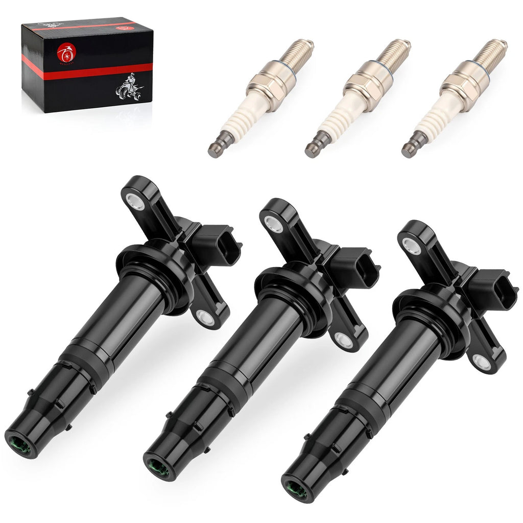3X Ignition Coil & 3X Spark Plugs for Yamaha YXZ1000R (2016–2024)