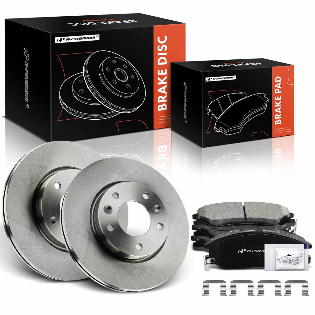 Front Disc Brake Rotors & Ceramic Pads for Kia Sedona (2002–2004)